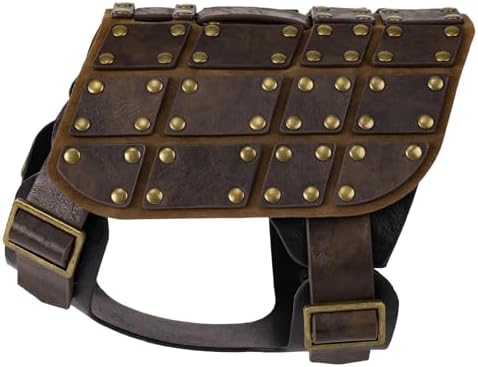 HiiFeuer Medieval Faux Leather Dog Clothes Accessory, Interchangeable Funny Dog Costume, Middle Ages Ropa para Perro (Dark Brown A) - Image 4