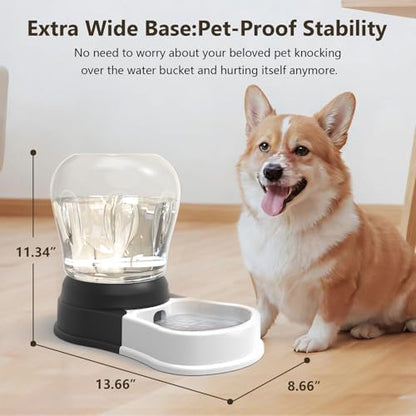 4 Liters Automatic Gravity Dog Water Dispenser, BPA-Free