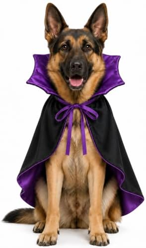 Vampire Cloak Dog Costumes for Large Dogs, Large Dog Halloween Costume, Devil Cape Dogs Halloween Costumes Large Breed by Qiexuxing