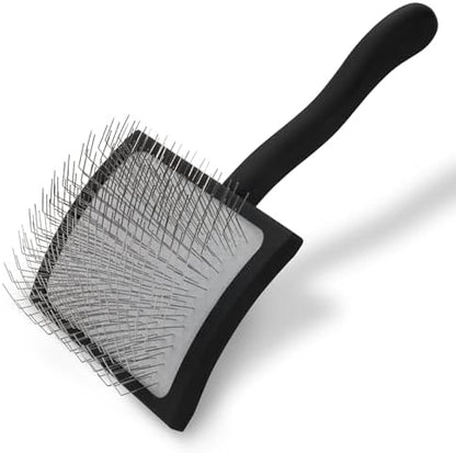 Chris Christensen Big K Dog Slicker Brush for Dogs (Goldendoodles, Labradoodles, Poodles), Groom Like a Professional, Fluff Detangle Style, Saves Time Energy, Black, Large by ChrisChristensen