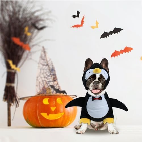 HOTUMN Penguin Halloween Costume - Cute and Funny Pet Costume Soft Dog Cosplay Outfits for Small Pets - Image 5