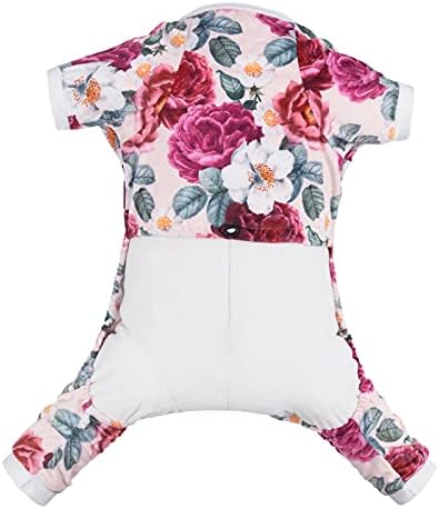 CuteBone Dog Pajamas Flower Puppy Clothes Soft Pjs Birthday Outfit Girl P178L Large - Image 6