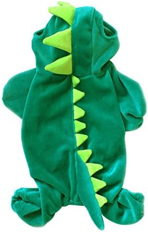 NACOCO Dog Dinosaur Design Costume Green Pet Clothes for Medium & Large Dog (Green, S) - Image 4