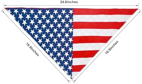 Small Dog America's 250th Anniversary 4th of July Outfit Shirt & Bandanas Pet Cat Clothes White S - Image 6