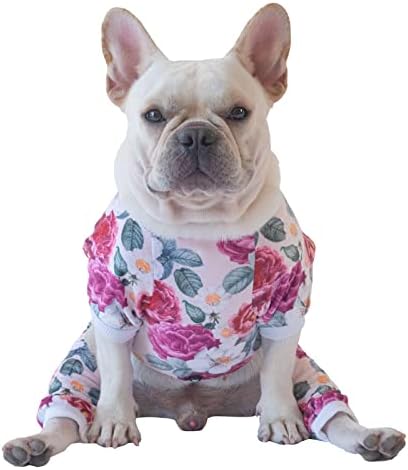 CuteBone Dog Pajamas Flower Puppy Clothes Soft Pjs Birthday Outfit Girl P178M Medium - Image 3