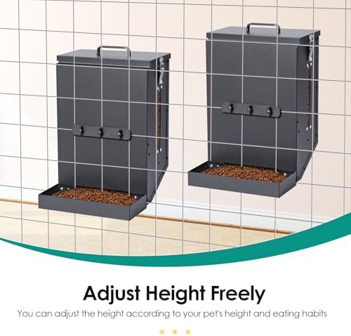 Hanging Cage Automatic Dog Feeder Large Breed,12L Dog Food Dispenser