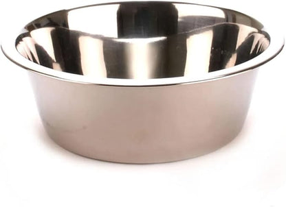 Jeffers Pet Standard Weight Stainless Steel Bowls for Dogs, Cats, Puppies, Kittens, Food & Water, Durable Feeding Dish, Travel, Camping, Indoor Outdoor Use, Dishwasher Safe Pet Accessories 7.5 Quart