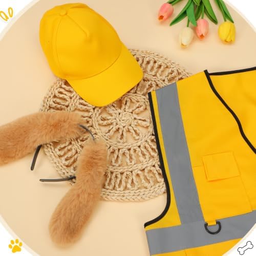 Maiteenly 3 Pcs Halloween Cartoon Construction Dog Costume Adult Cosplay - Image 6