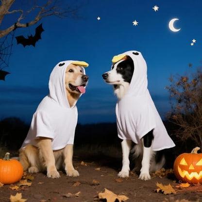 Huhumy Dog Goose Costume Hoodie Halloween Outfit for Medium Dogs, X-Large - Image 2