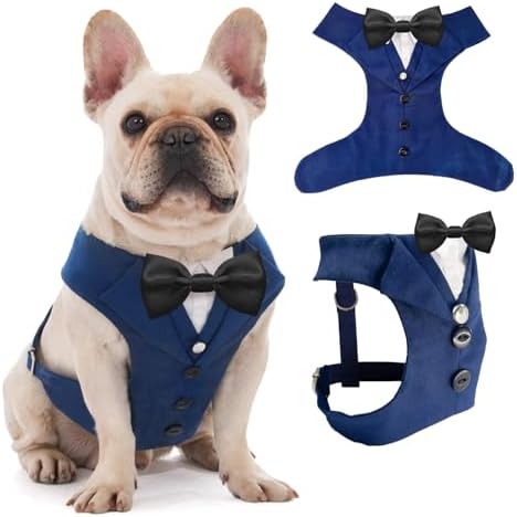 AVERYDAY Dog Tuxedo for Wedding Outfit, Dog Suit and Tie Costumes for Birthday, Halloween, Cosplay, Christmas Party, Pet Formal Wear with Bowtie, Tux for Medium Large Dogs, Bulldog, Labrador, Husky by YourAveryDay