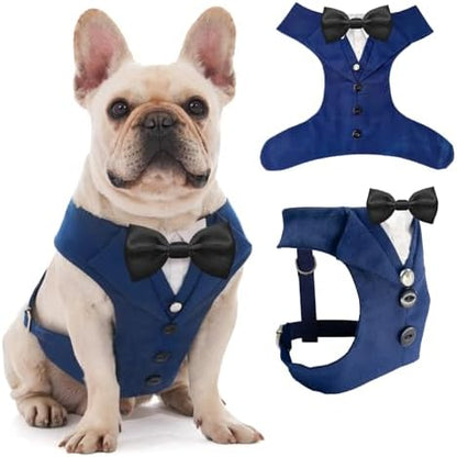 AVERYDAY Dog Tuxedo for Wedding Outfit, Dog Suit and Tie Costumes for Birthday, Halloween, Cosplay, Christmas Party, Pet Formal Wear with Bowtie, Tux for Medium Large Dogs, Bulldog, Labrador, Husky by YourAveryDay