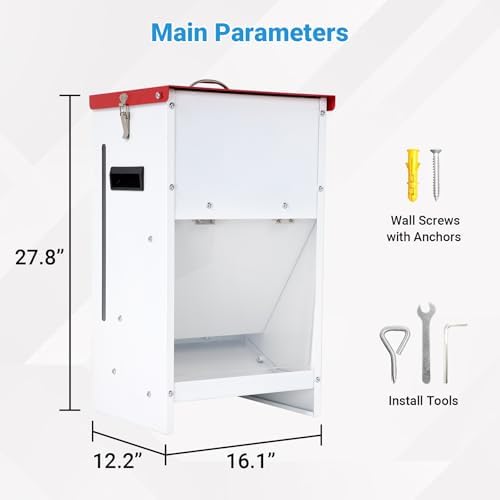 Automatic Dog Feeder - 50LBS Capacity Auto Gravity Dispenser