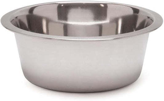 Jeffers Pet Standard Weight Stainless Steel Bowls for Dogs, Cats, Puppies, Kittens, Food & Water, Durable Feeding Dish, Travel, Camping, Indoor Outdoor Use, Dishwasher Safe Pet Accessories -10 Quart