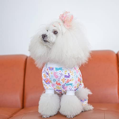 CuteBone Small Dogs Outfit Soft Puppy Onesies Pjs Dog Pajamas Pet Coat Cat Apparel Comfy Doggie Jumpsuit Bodysuit for All Seasons - Image 6
