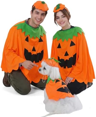 FLAdorepet Halloween Matching Dog and Owner Clothes Pet Pumpkin Costume,S by FLAdorepet