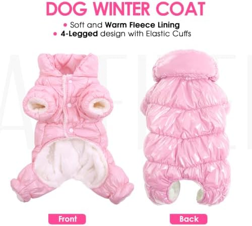 AOFITEE Dog Coat Waterproof Dog Jacket Fullbody Dogs Winter Coat Snowsuit - Image 3