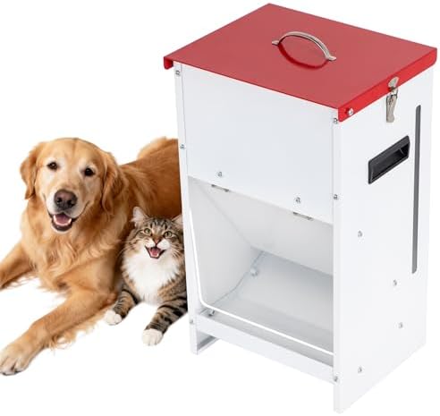 Automatic Dog Feeder - 50LBS Capacity Auto Gravity Dispenser