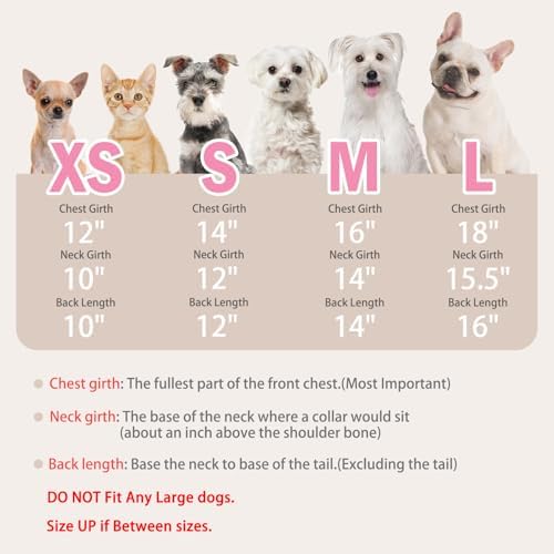 PUPTECK Cute Soft Plaid Dog Dress with Bow Puppy Skirt Clothes, Grey Pink S - Image 2