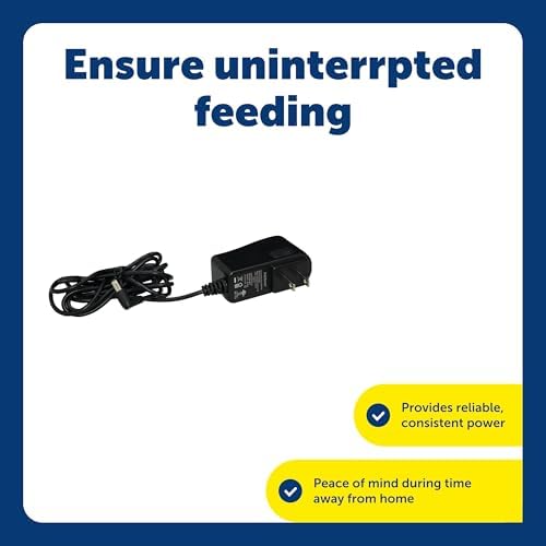 PetSafe Simply Feed Power Adaptor for Automatic Dog and Cat Feeder, Black