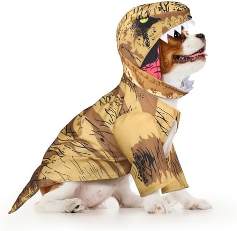 Huhumy T. Rex Dog Costume Halloween Dino Dog Costume Pet Cosplay, Large by Huhumy