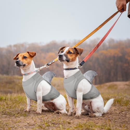 2 Pcs Halloween Dog Shark Costumes Fish Fin Dogs Costume, Medium - Image 4
