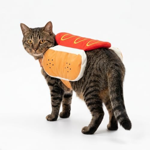 Hot Dog Costume for Dogs, Funny Hot Dog Dog Costume with Adjustable Fit, Cute Pet Halloween Costume for Large Dogs, Dog Costume for Halloween Party Cosplay - Image 7