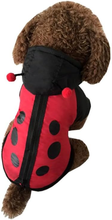Abaodam Ladybug Dog Cat Costume for Halloween, Small Pet Ladybug Costume - Image 5