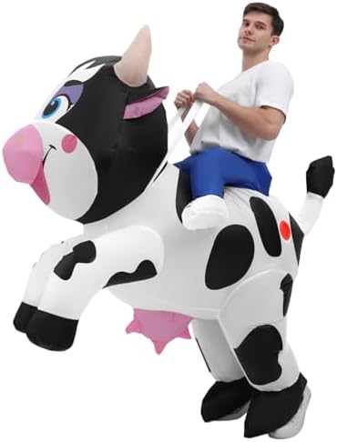 Inflatable Costume for Adult Ride on Animal Blow up Costumes Inflatable Halloween Costumes Fancy Dress Adults by DIKYM