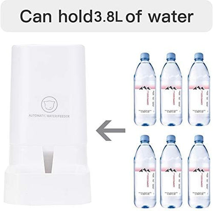 XhuangTech Pets Automatic Feeder Set, Cats Dogs Food Dispenser Self-Dispensing Bundle Station Device for Small Middle Large Pets Cats Dogs Kitten Puppy (Waterer)