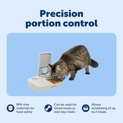 PetSafe Analog 2 Meal Pet Feeder, Dog & Cat, 3 Cup/16 oz, Tamper-Resistant