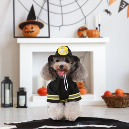 Firefighter Dog Costume Halloween Pet Fireman Halloween Cosplay Costumes - Image 5