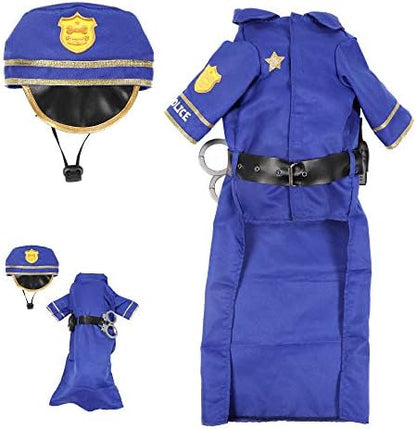 Spooktacular Creations Halloween Dog Pet Police Costume Shirt with Belt, Handcuffs, Walkie Talkie for Halloween Dress-up Party, Role Play, Carnival Cosplay, Holiday Decorations Clothes (Medium) - Image 5