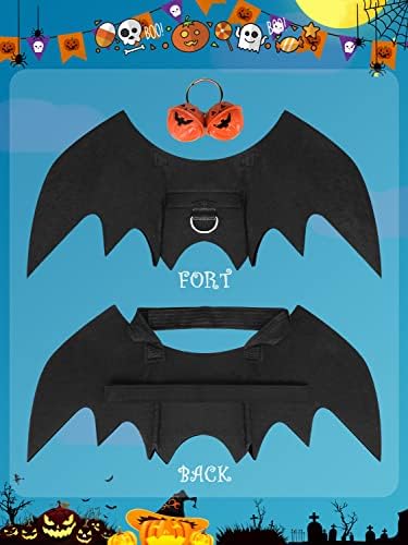 Halloween Dog Bat Wings Costume, Pet Halloween Cosplay Apparel, Adjustable Fit for Large Dogs (L) - Image 3