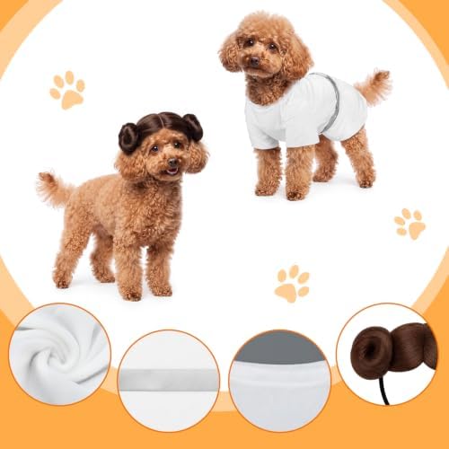 Dansydaisy 2 Pcs Halloween Pet Costume, Princess Outfit, Small - Image 2