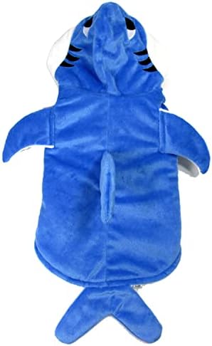 Yoption Halloween Dog Shark Costume, Warm Pet Hoodie Outfit, XXXL - Image 5