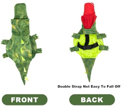 NACOCO Dog Halloween Costume Dog Crocodile Hoodies Pet Funny Christmas Cosplay Clothes Small to Large Dog Birthday Outfits(Crocodile,M) - Image 5