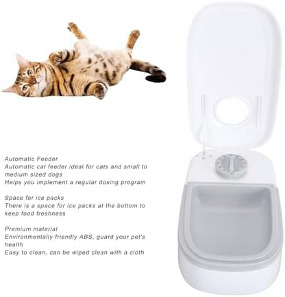 Automatic Pet Feeder, Timed Function, Dry Wet Food Compatible