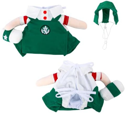 DELIFUR Cat Coffee Shop Costume for Halloween (Cafe Worker, X-Small) - Image 3