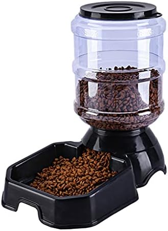 Automatic Waterer Food Feeder 3.8 L Water Dispenser 8 Lbs Auto Feeder Fed for Small Medium and Large Cats Dogs