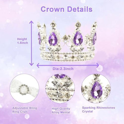 Dog Princess Dress with Crown,Pet Halloween Costume Outfit,XL - Image 7