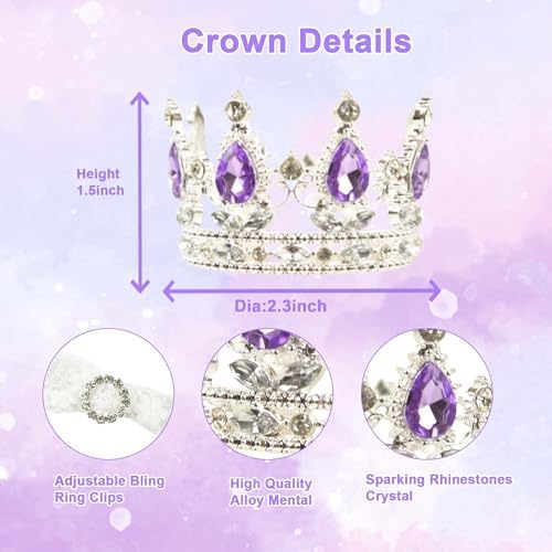 Dog Princess Dress with Crown,Pet Halloween Costume Outfit,XS - Image 7