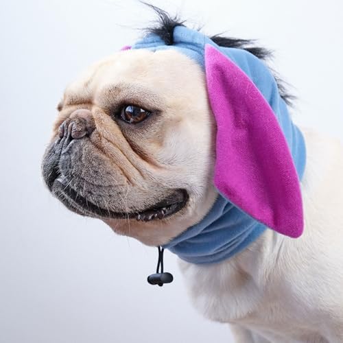 Dog Halloween Costume Hat with Donkey Ears Pet Headwear - Image 4