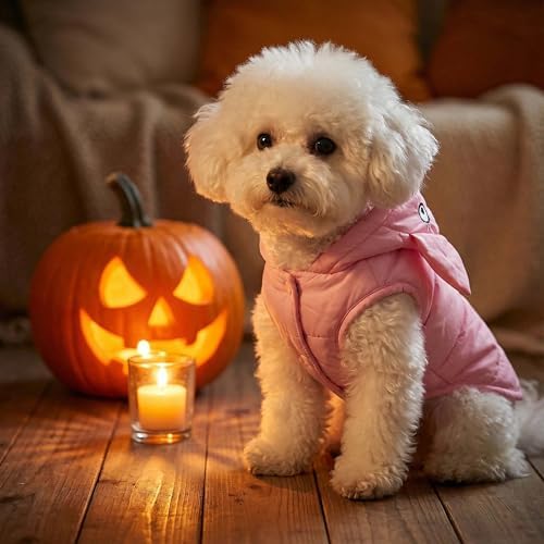FLAdorepet Halloween Pink Pig Dog Costume Small Large Dog Piglet Outfit,S - Image 2