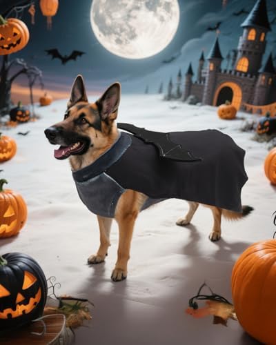 CuteBone Dog Halloween Costumes for Small, Medium, Large Dogs – Batman Pet Cosplay Outfits | Cute Puppy Costume for Halloween Party, Dress-Up, Photo Shoots GBZ02-3XL - Image 3