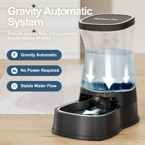 Automatic Dog Water Dispenser, Stainless Steel Bowls Feeder, 100% BPA-Free