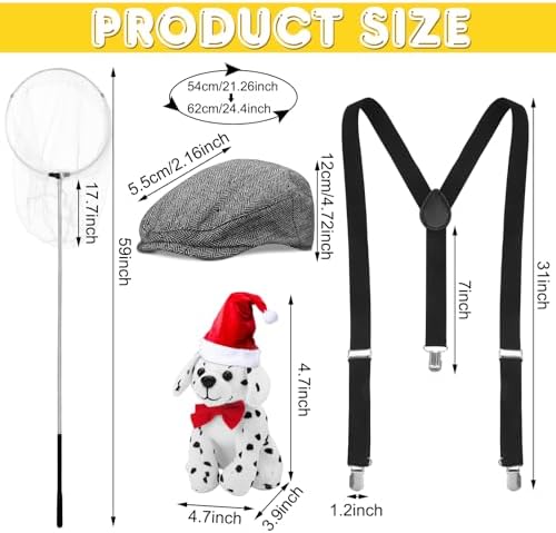 Mepase 5 Pcs Halloween Dog Control Officer Costume Kit - Image 2