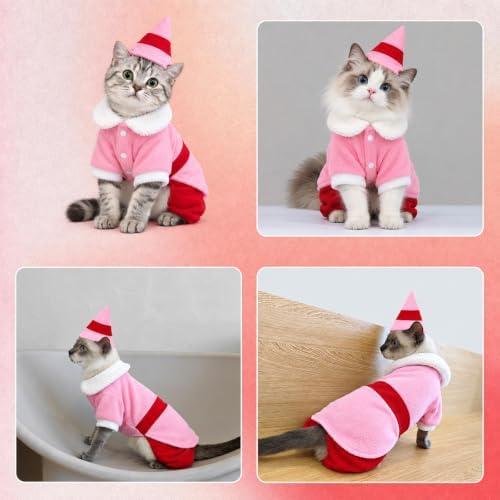 Dog Elf Christmas Costume, Funny Party Halloween Cosplay Outfit(Large) - Image 3