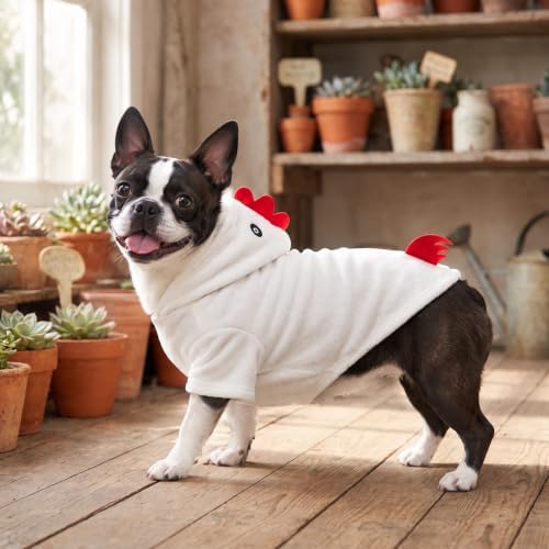 Funny Plush Chicken Dog Costume for Halloween Thanksgiving (X-Large) - Image 3