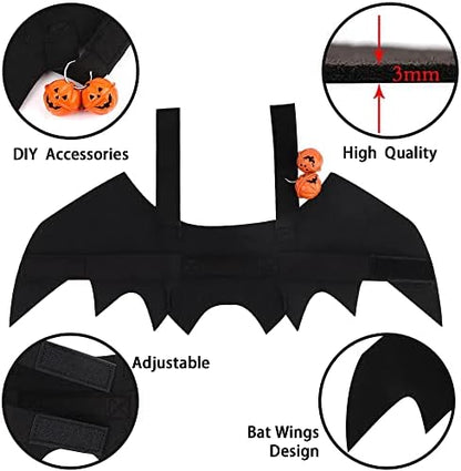 YUJUN Cat Halloween Costume Pets Bat Wing Kitten Party Supplie - Image 3