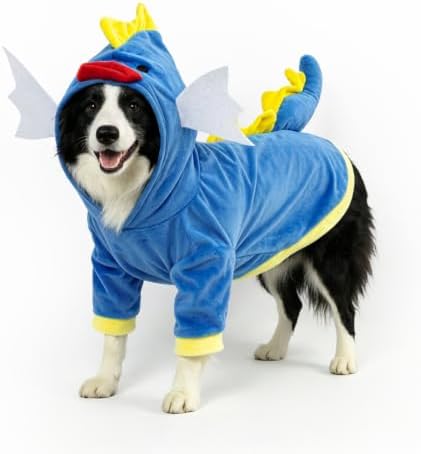 NACOCO Halloween Dog Funny Costume Pet 2026 NEW Sea Horse Hoodies Small to Large Dog Brithday Cosplay Outfits(Sea Horse,XL) by HOME